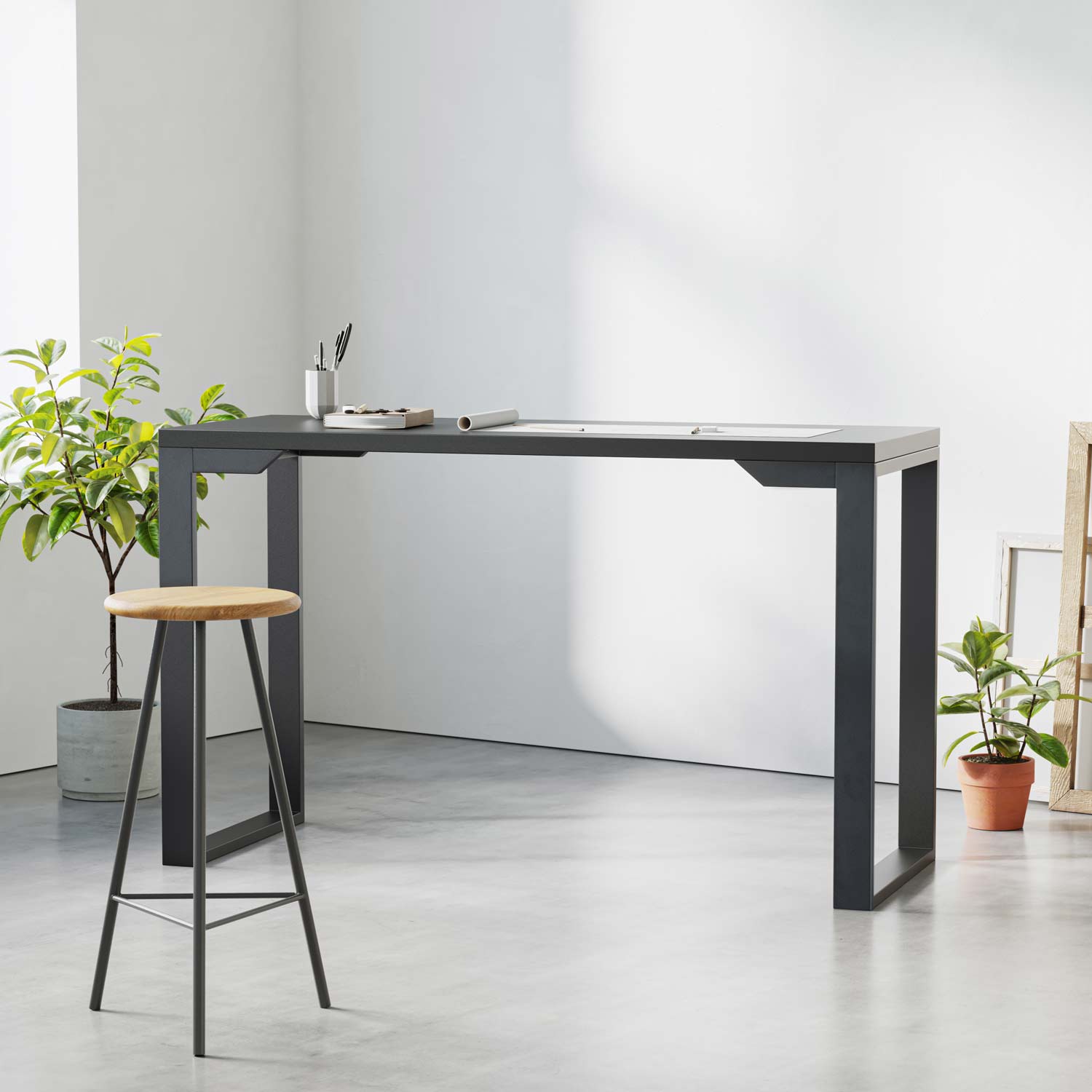 Square Industrial Frame | 86cm Counter