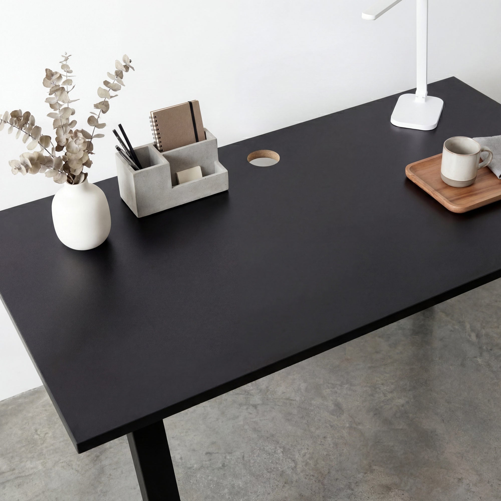 Black Melamine Laminate Table Top
