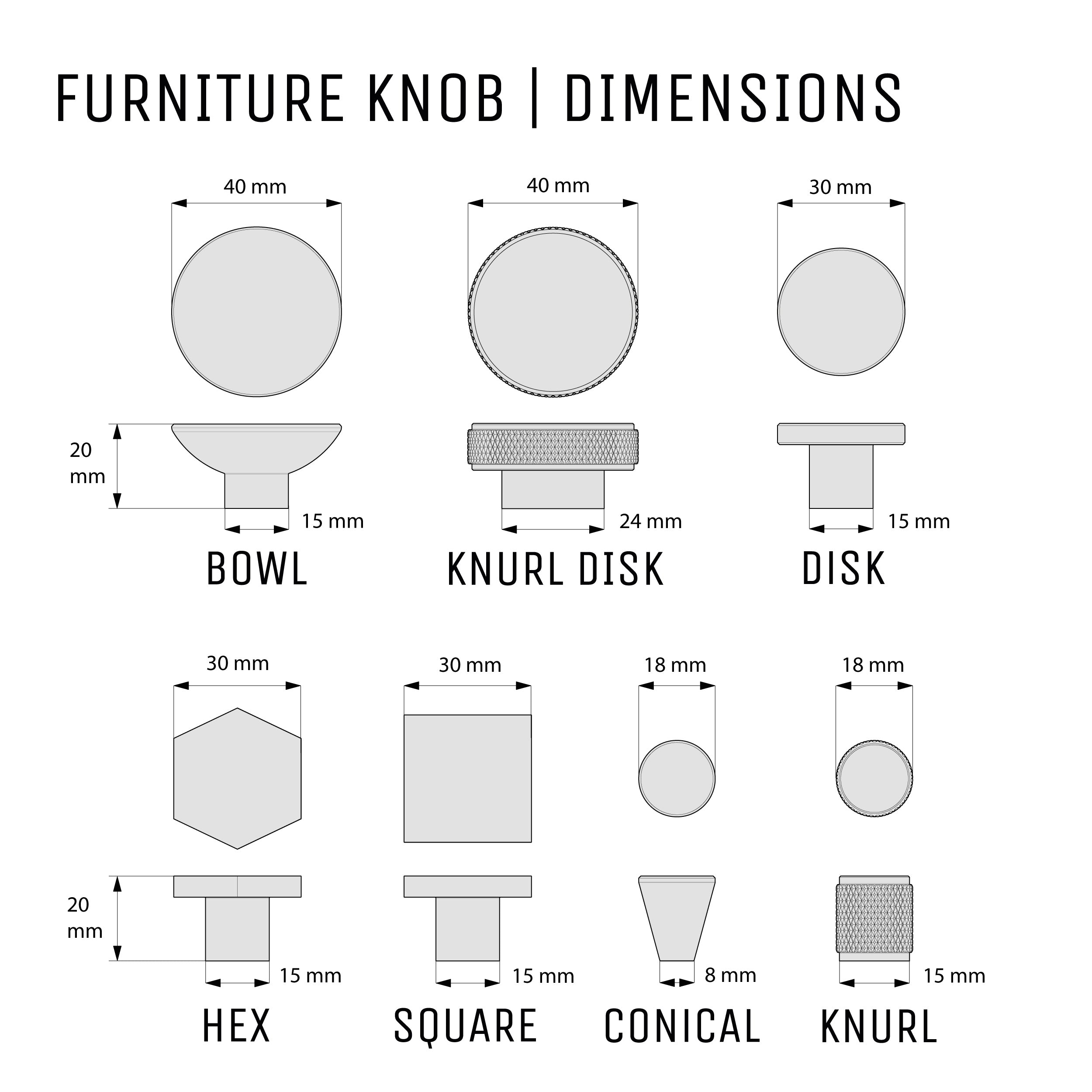 Knurl 40mm Knob (new version)