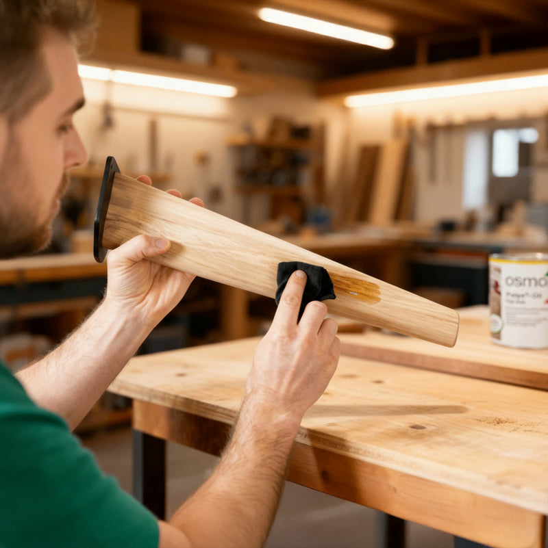 40cm Tapered Oak Table Legs