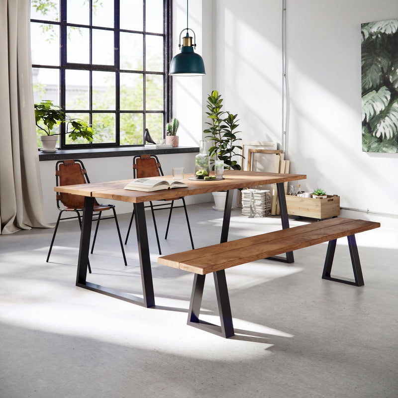 Trapezium Industrial legs | 71cm Table Wide