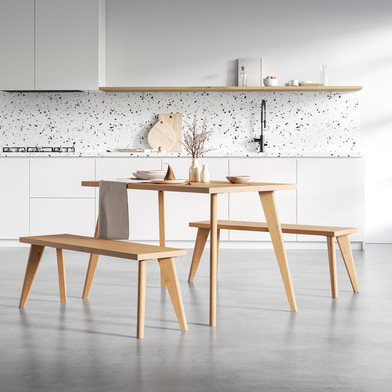 71cm Tapered Oak Table Legs