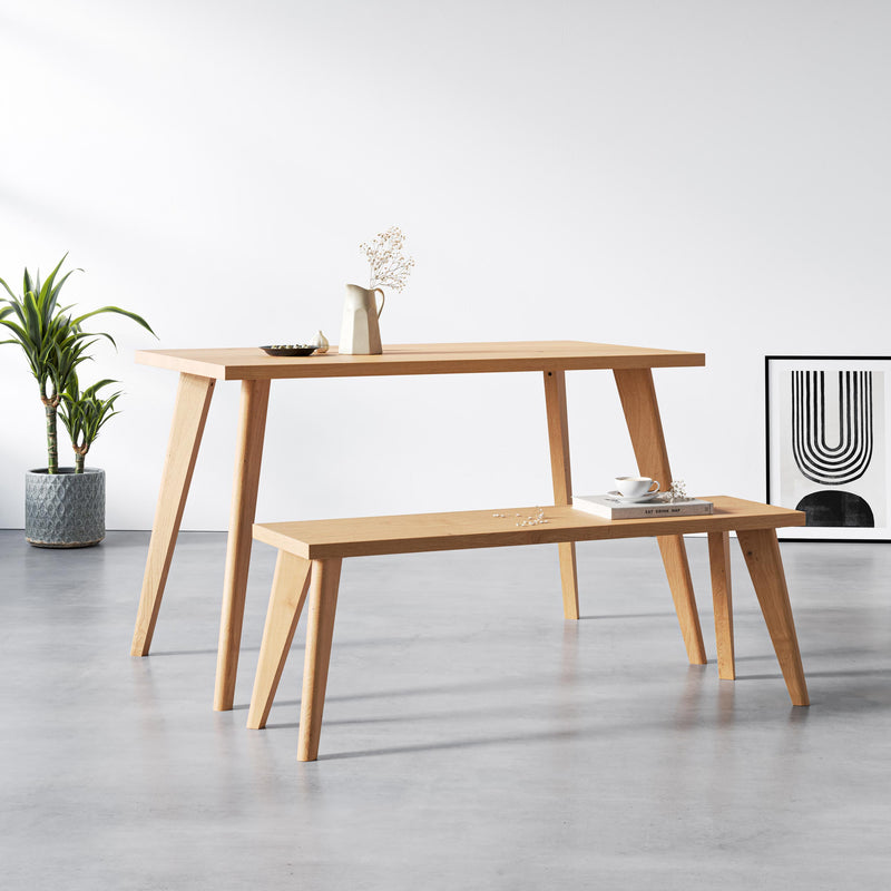 40cm Tapered Oak Table Legs