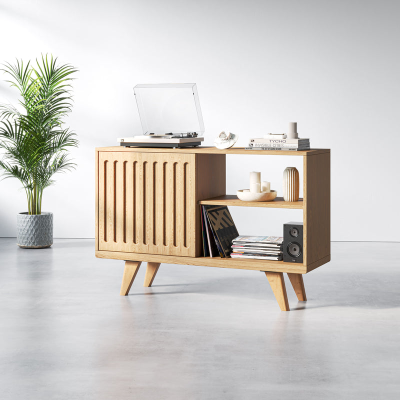 20cm Tapered Oak Table Legs