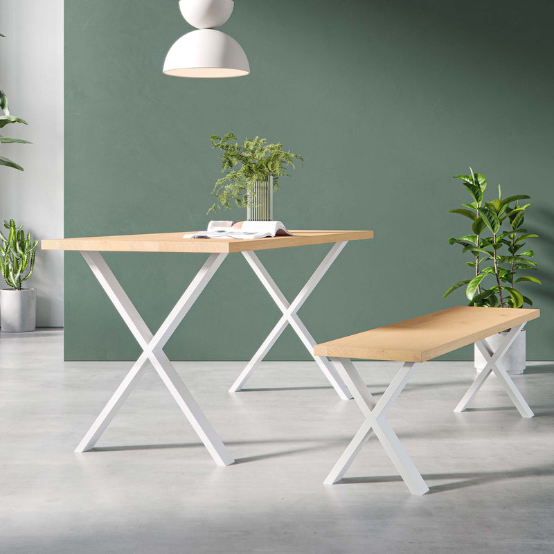 X-Frame Industrial legs | 71cm Table