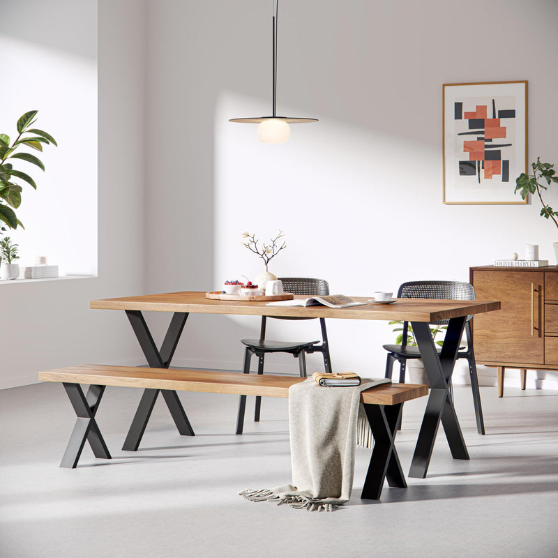 X-Frame Industrial legs | 71cm Table