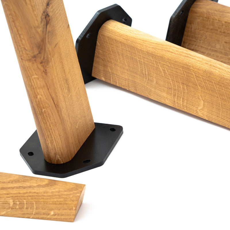 Tapered Oak legs - (2 Pack)