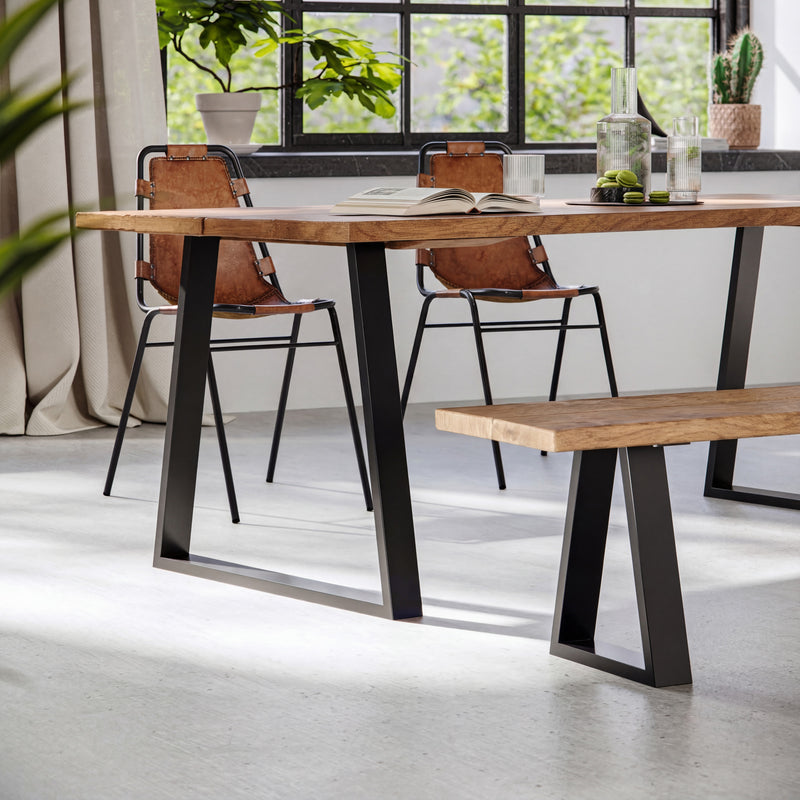 Trapezium Industrial legs | 71cm Table Wide