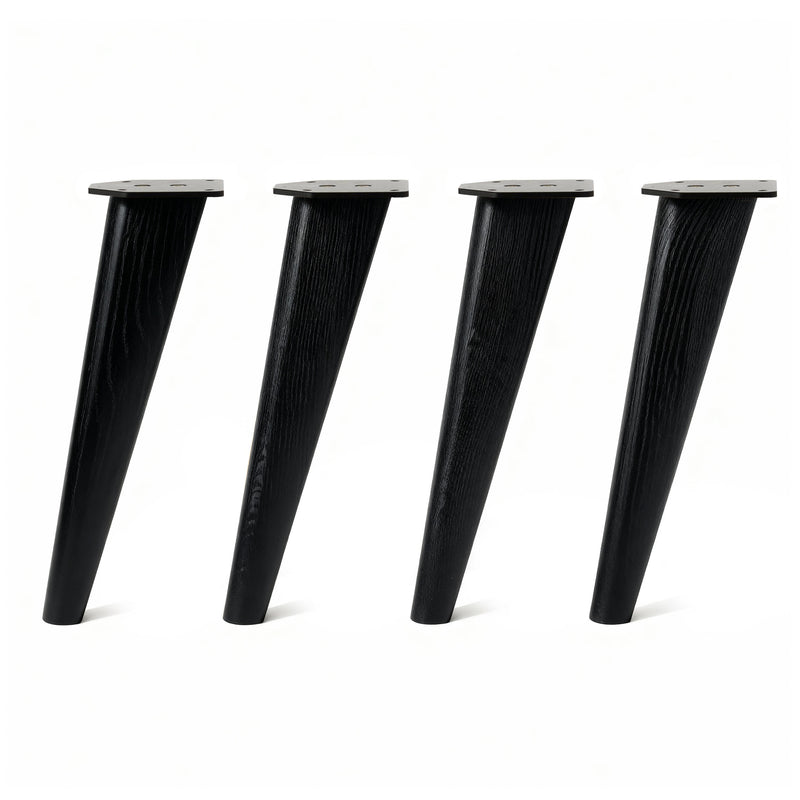 40cm Tapered Oak Table Legs