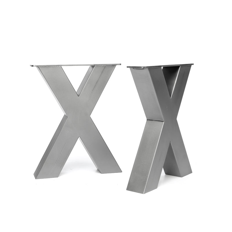 Chunky X-Frame Industrial legs | 40cm Bench