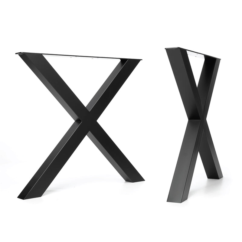 Chunky X-Frame Industrial legs | 71cm Table Wide