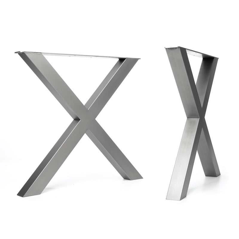 Chunky X-Frame Industrial legs | 71cm Table Wide