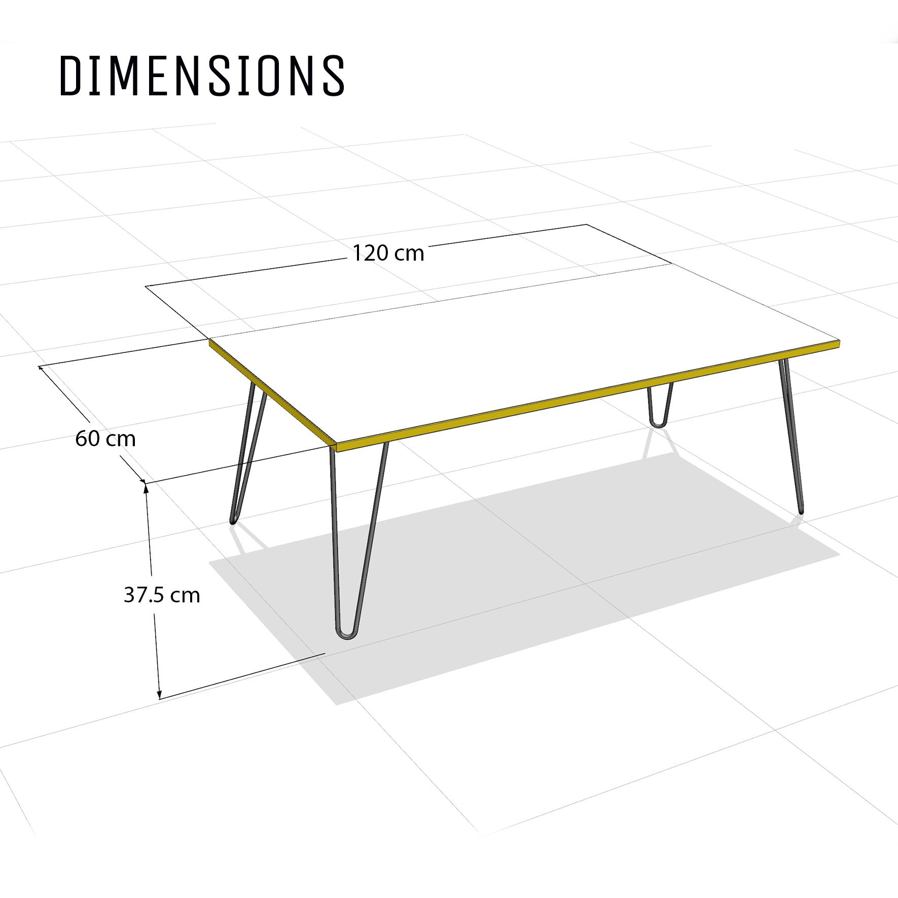 Hairpin Coffee Table - The Hairpin Leg Co. Trade