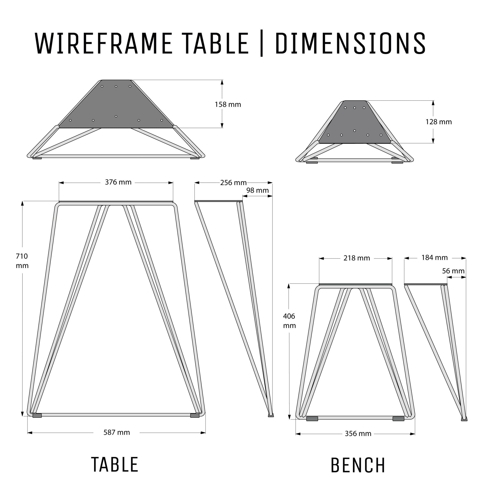 Wire Frame Legs - The Hairpin Leg Co. Trade