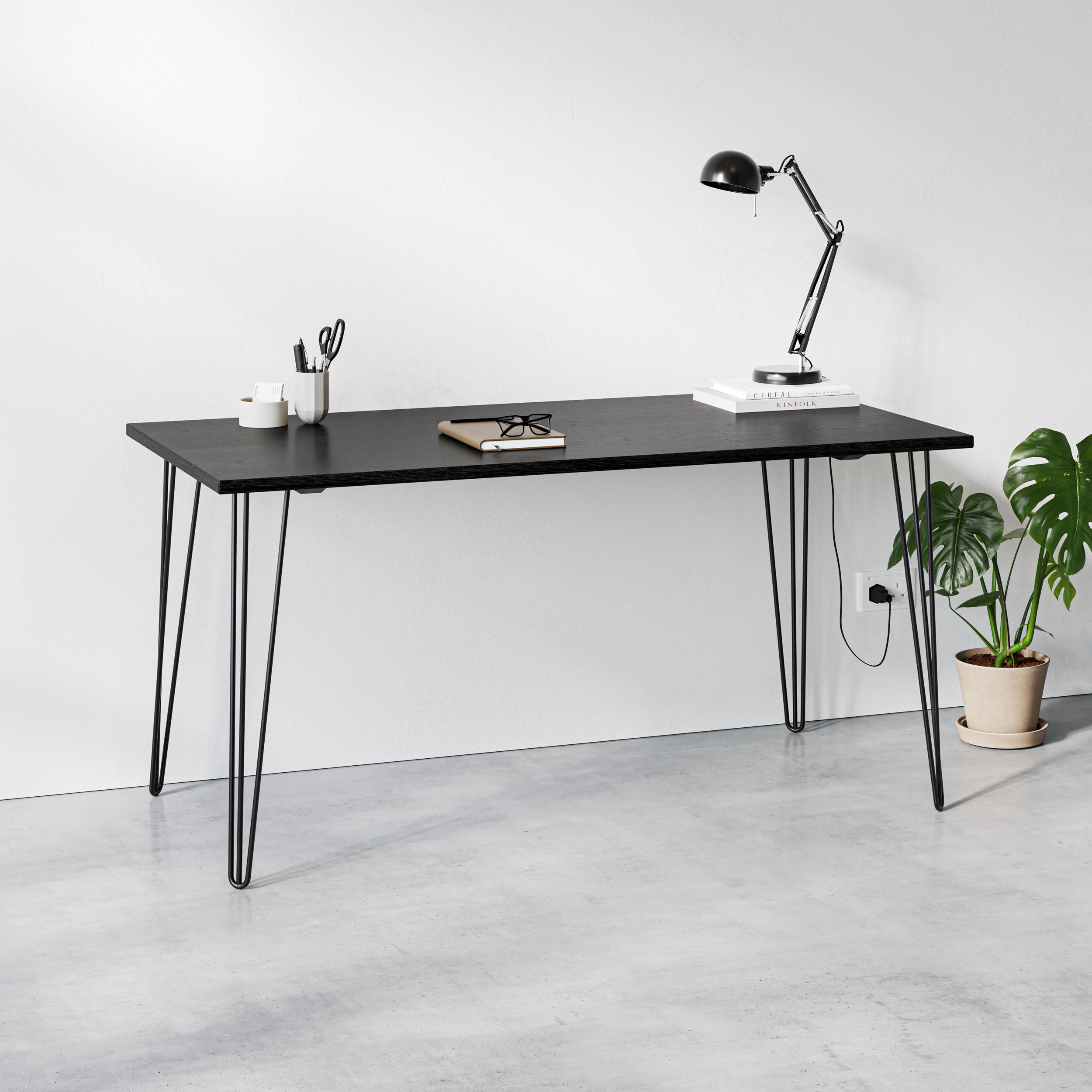 Black Ash Hairpin Table