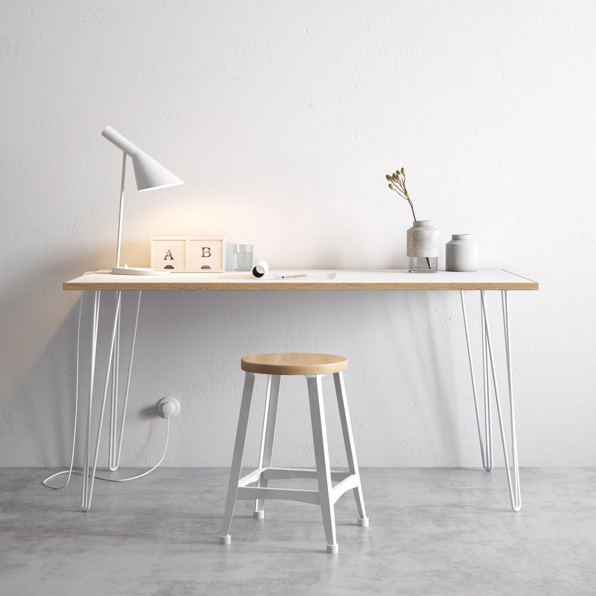 White Hairpin Legs - The Hairpin Leg Co. Trade