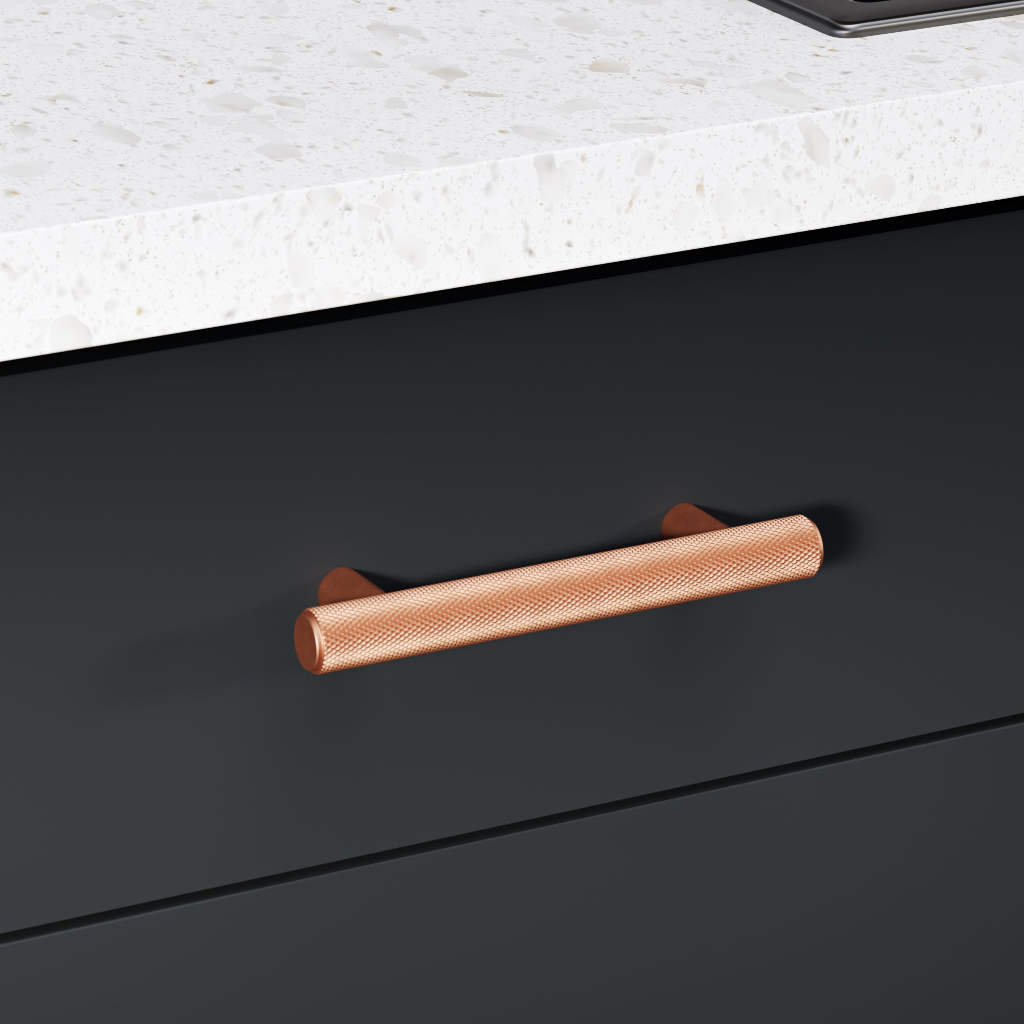 Knurl 15mm Pull Handle - The Hairpin Leg Co. Trade