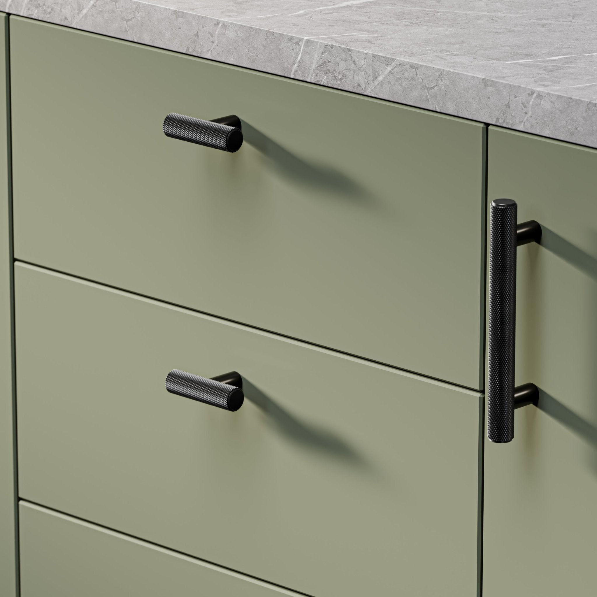 Knurl 15mm Pull Handle - The Hairpin Leg Co. Trade