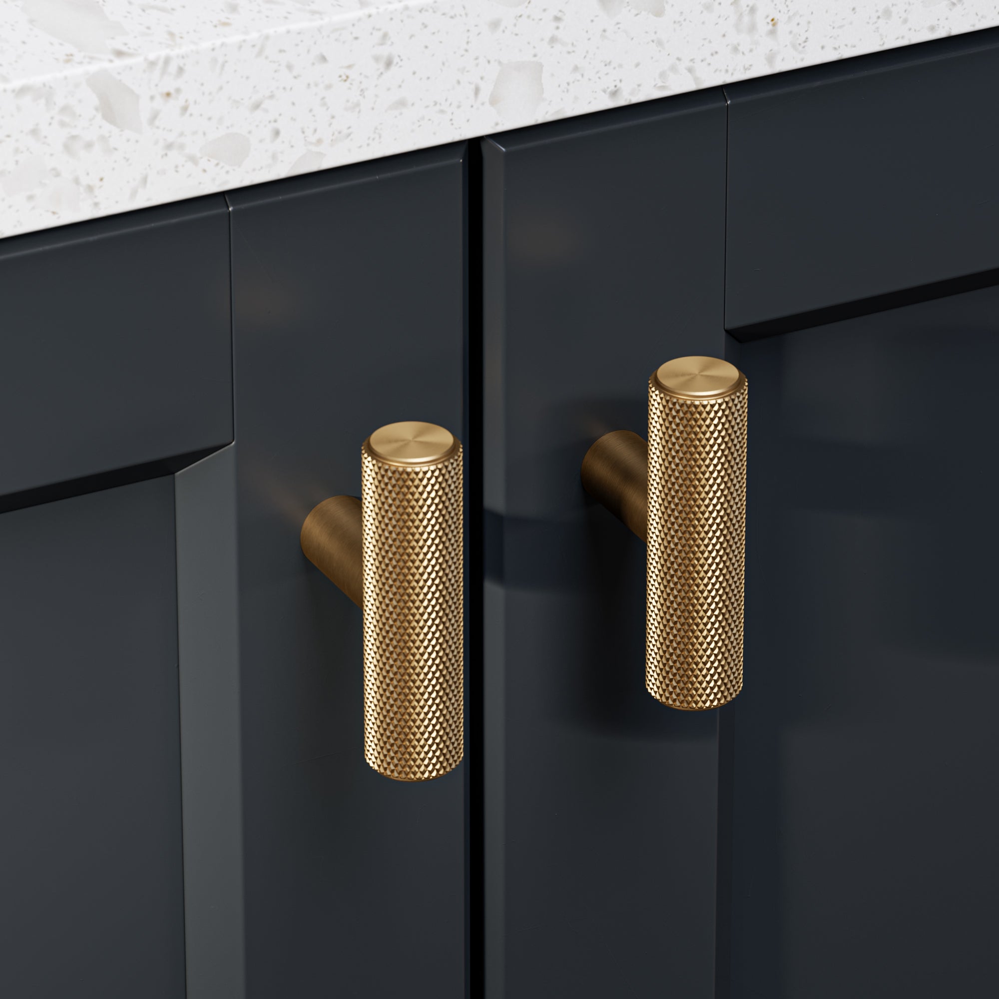 Knurl 15mm Pull Handle - The Hairpin Leg Co. Trade
