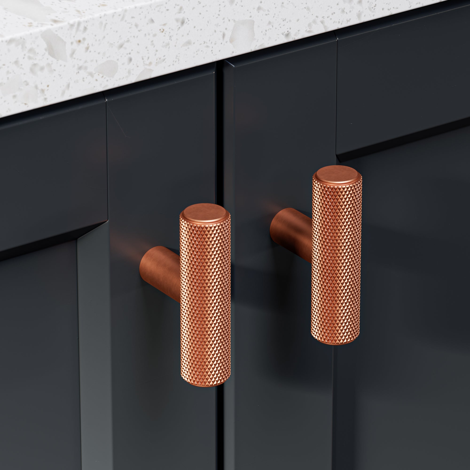 Knurl 15mm Pull Handle - The Hairpin Leg Co. Trade