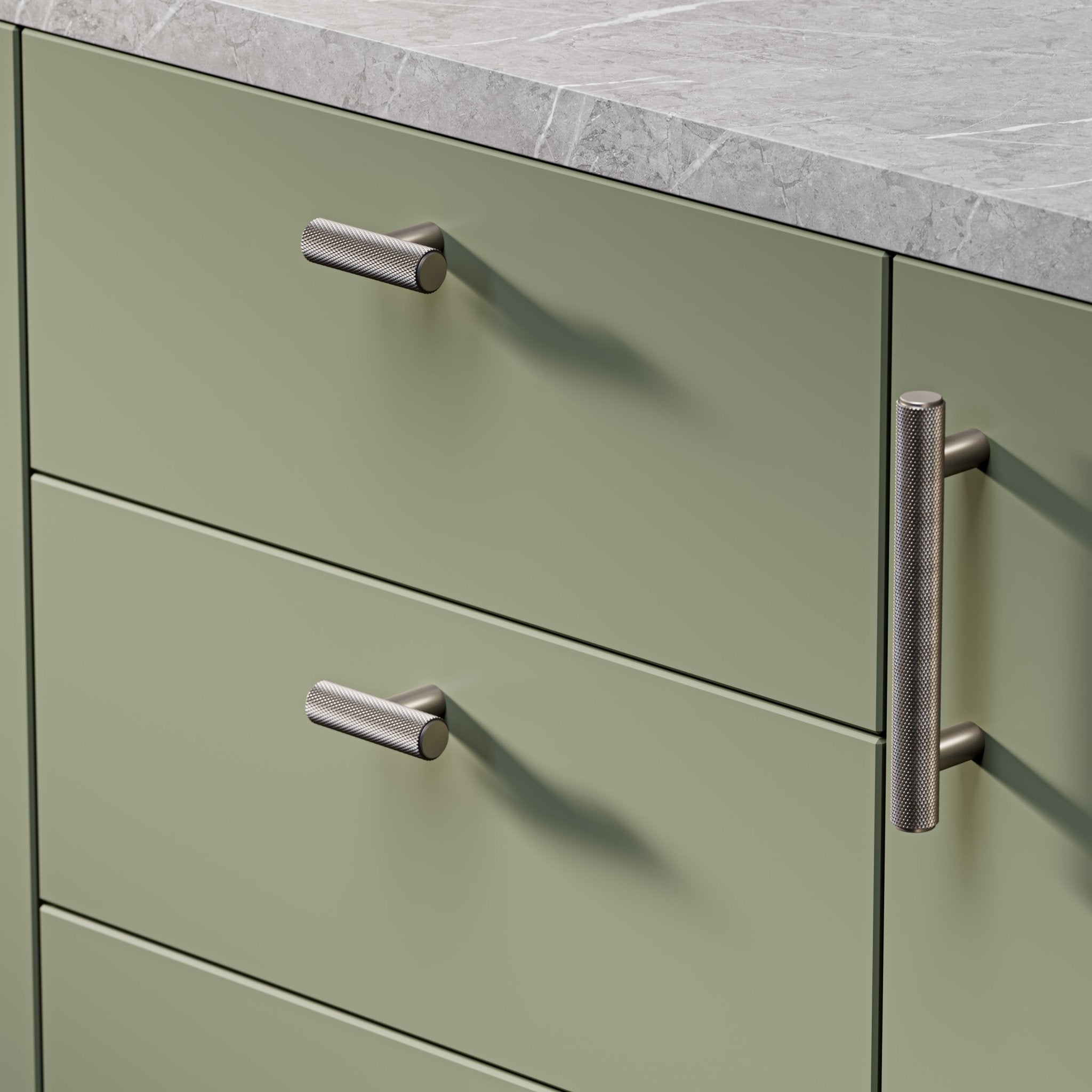 Knurl 15mm Pull Handle - The Hairpin Leg Co. Trade