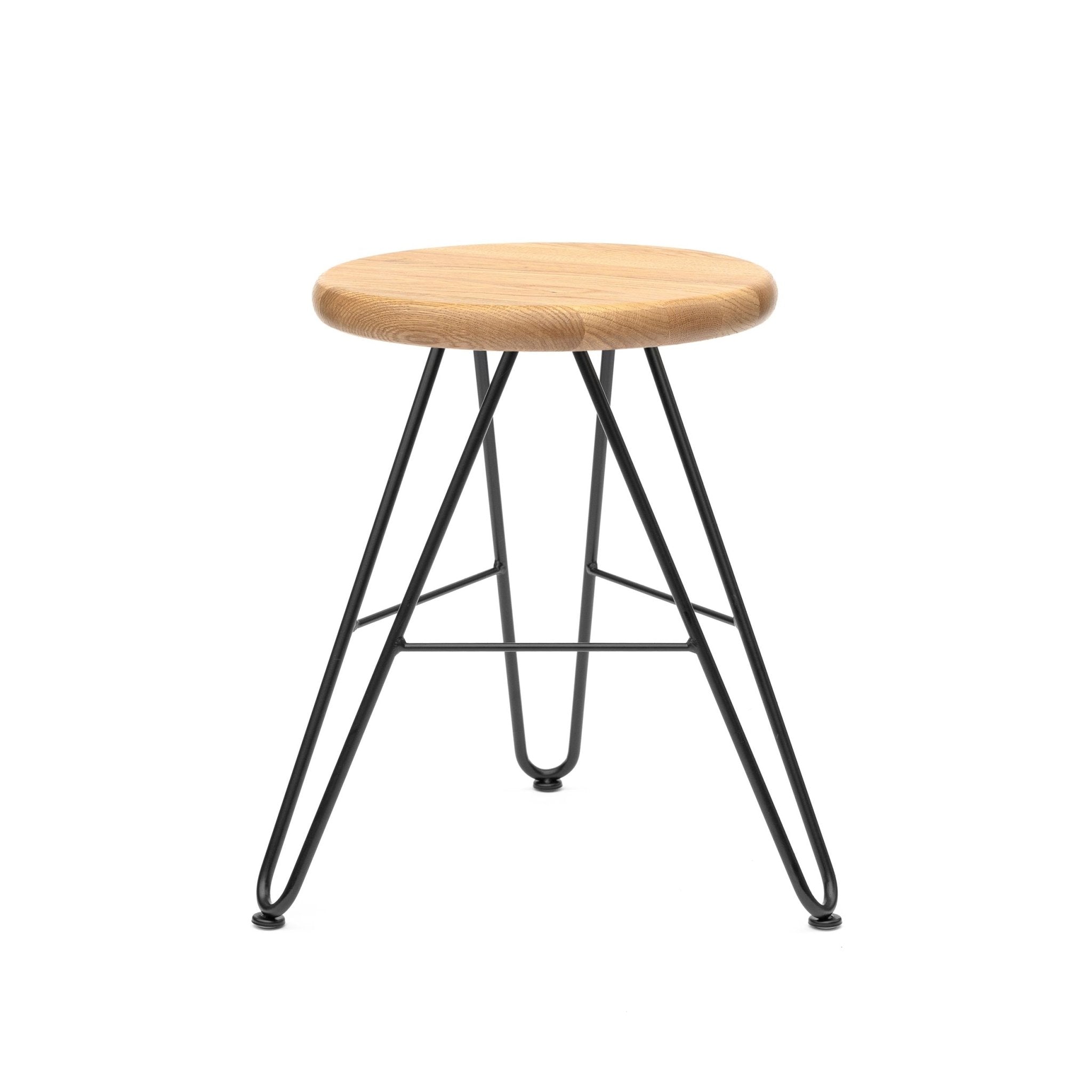 Hairpin Stool, Oak - The Hairpin Leg Co. Trade