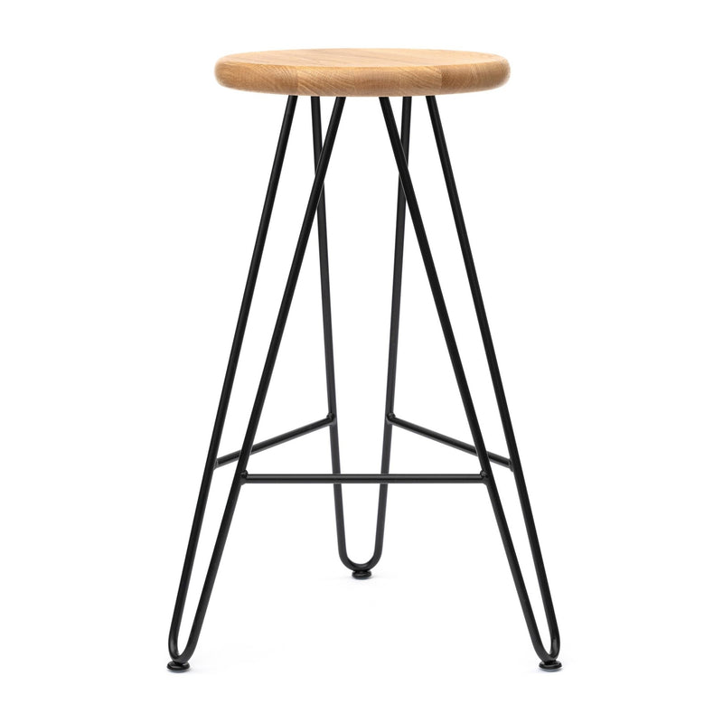 Hairpin Stool, Oak - The Hairpin Leg Co. Trade