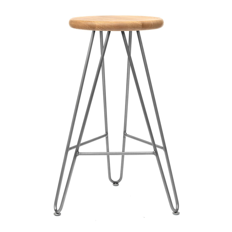 Hairpin Stool, Oak - The Hairpin Leg Co. Trade