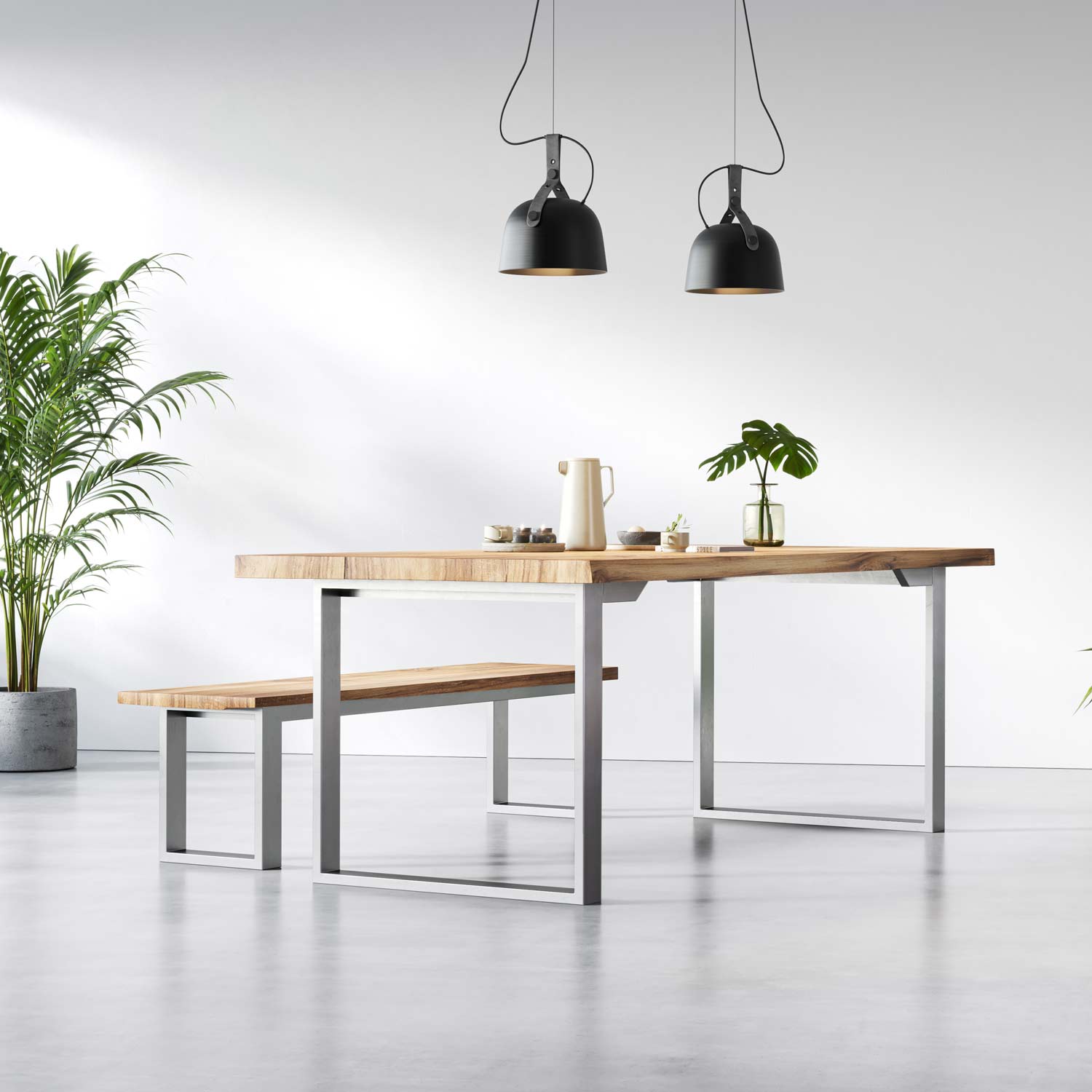 Square Industrial Frame | 71cm Table Wide
