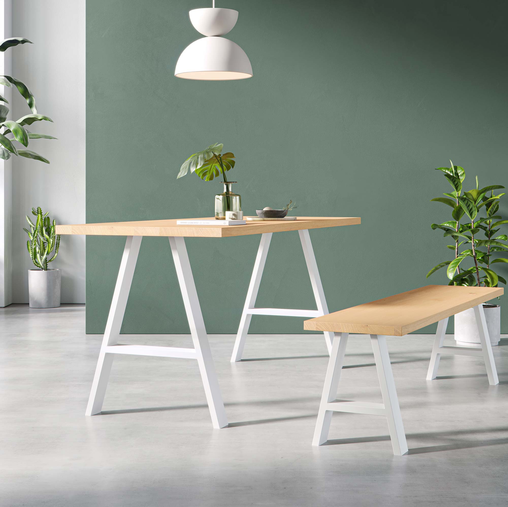 A-Frame Industrial legs | 71cm Table