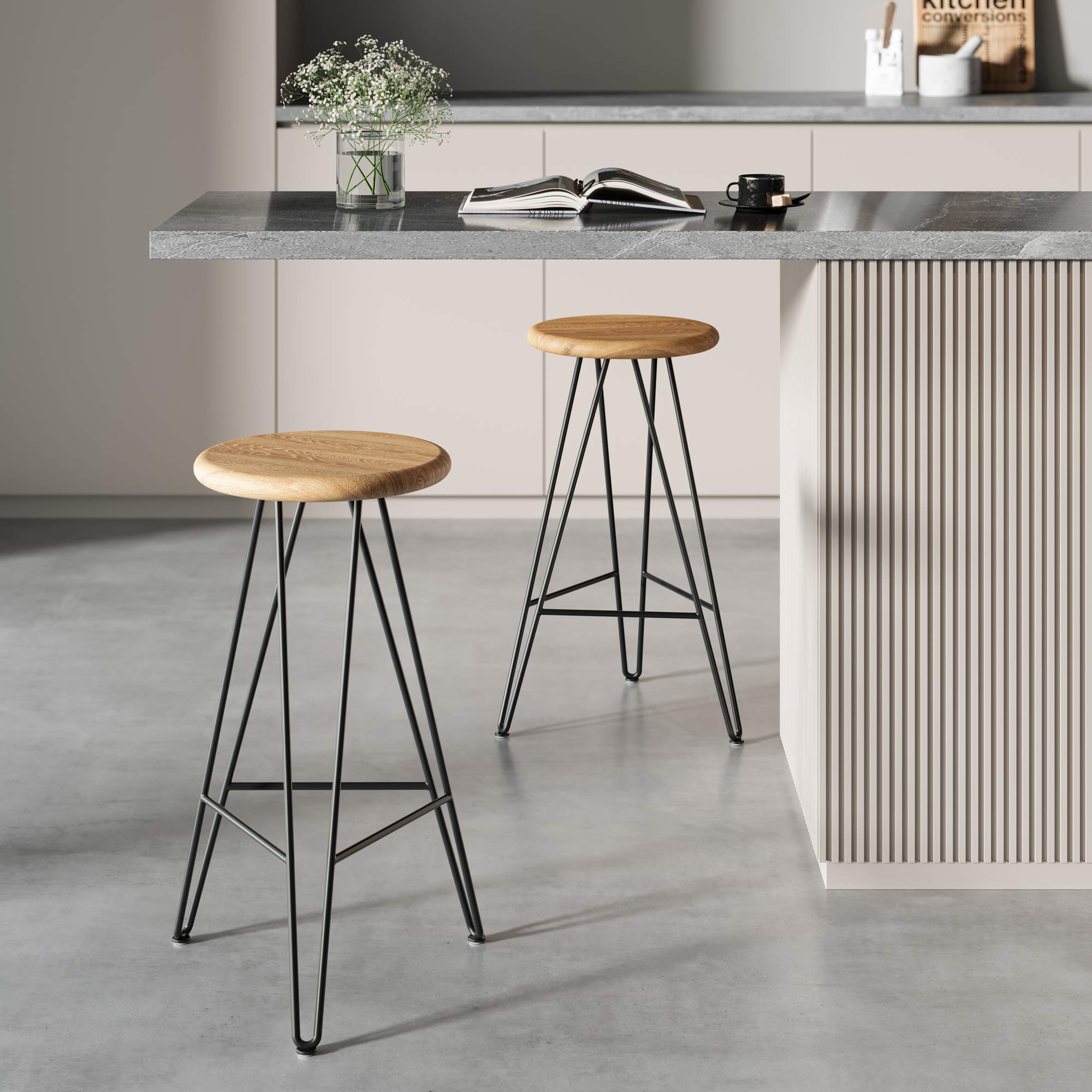 Hairpin Stool Base
