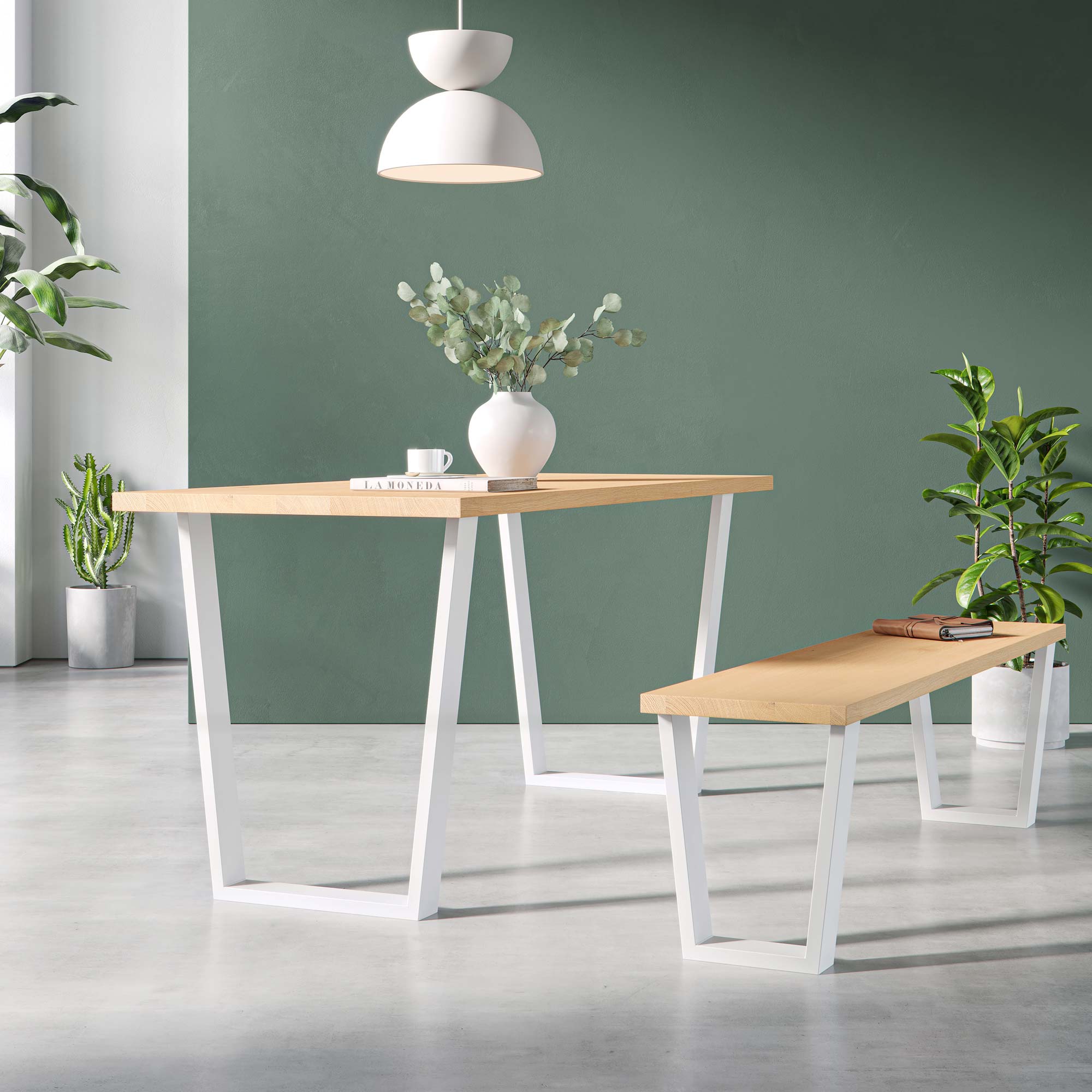 V-Frame Industrial legs | 40cm Bench