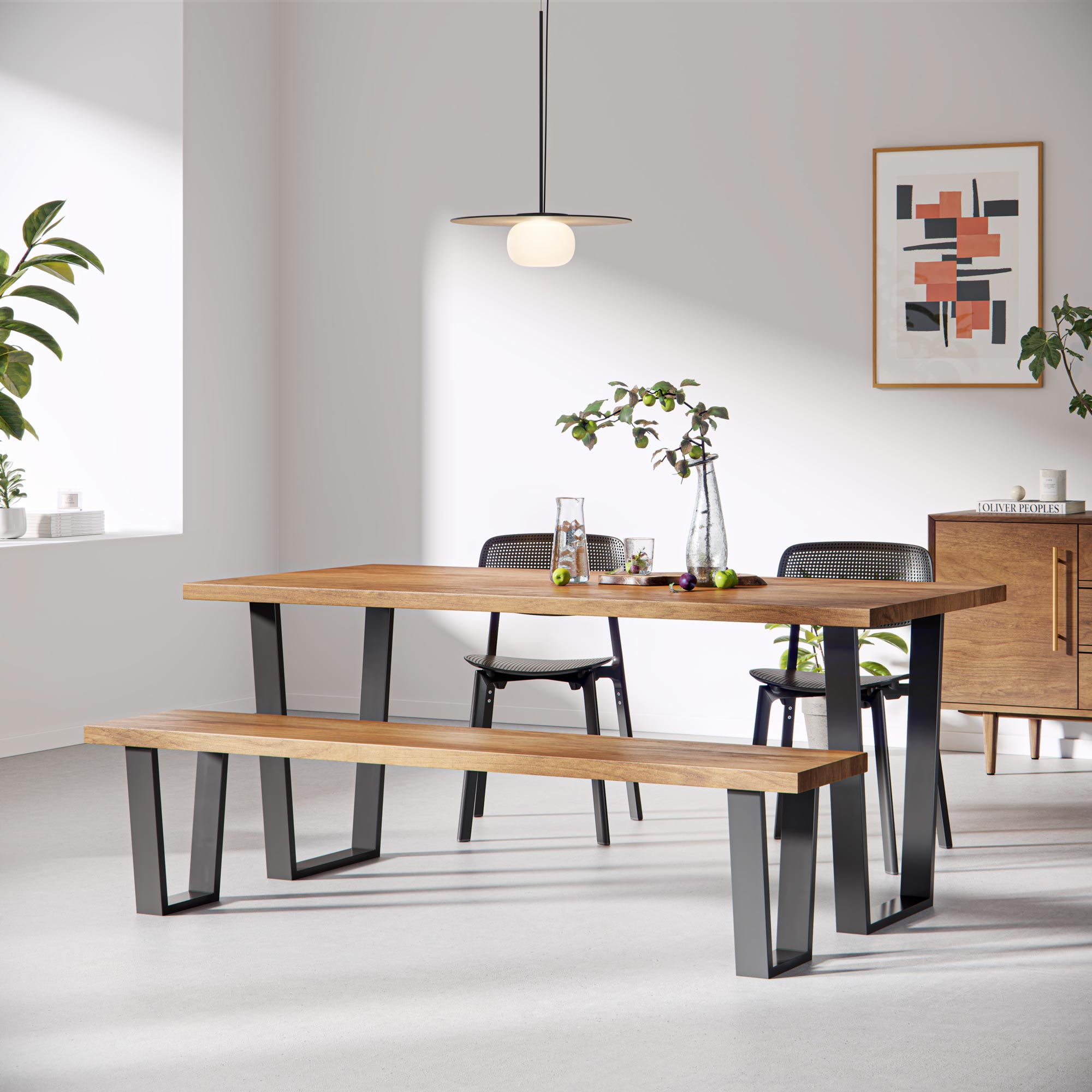 V-Frame Industrial legs | 40cm Bench