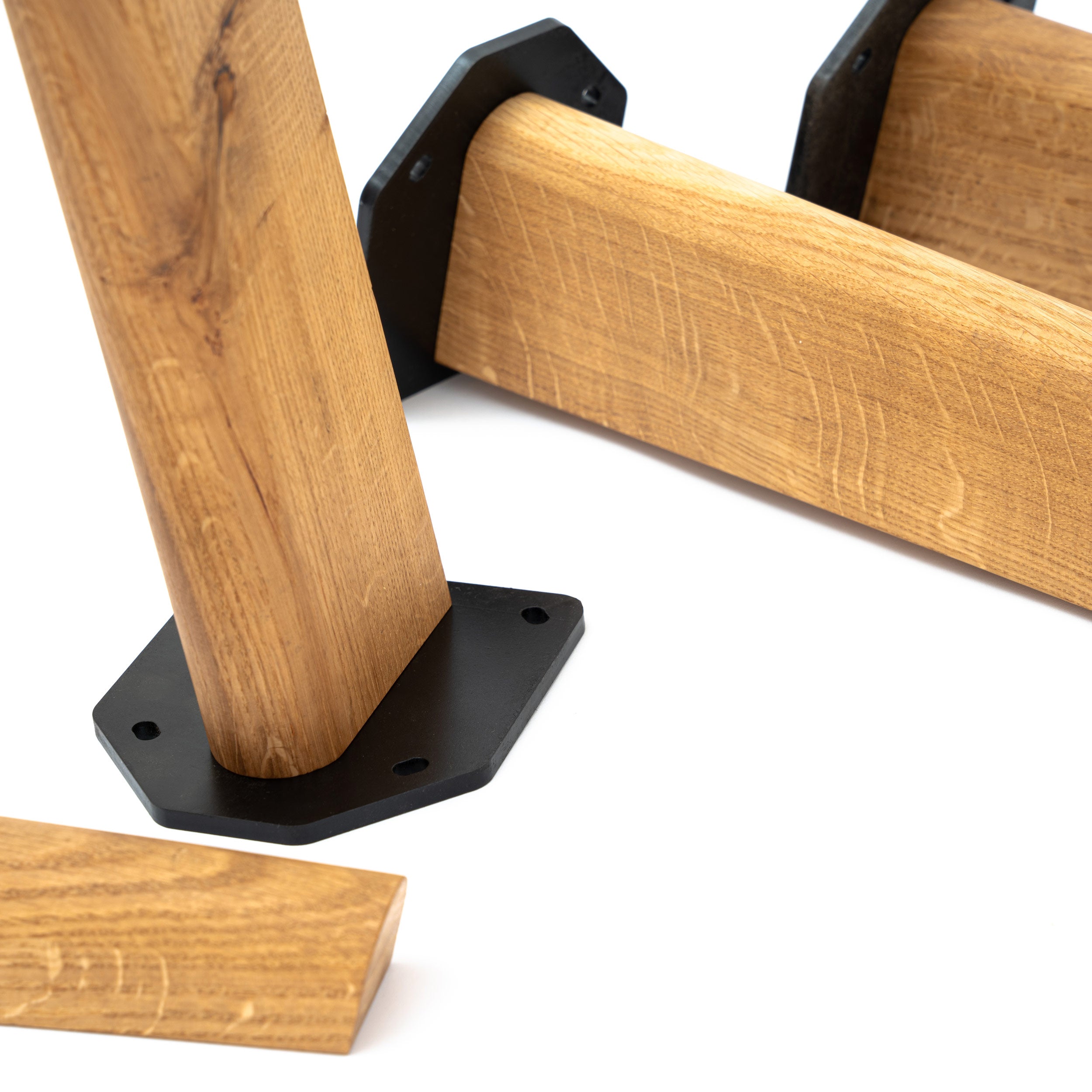 86cm Tapered Oak Table Legs