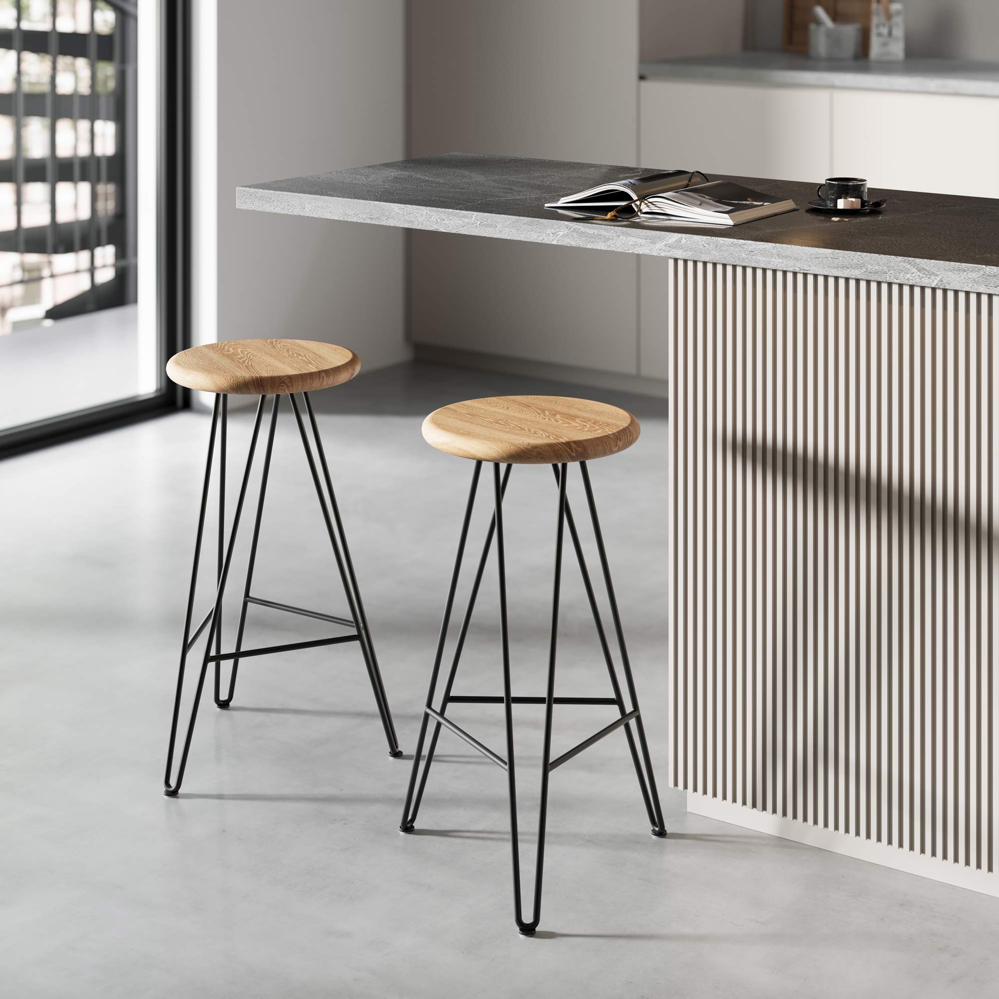 Hairpin Stool Base - The Hairpin Leg Co. Trade