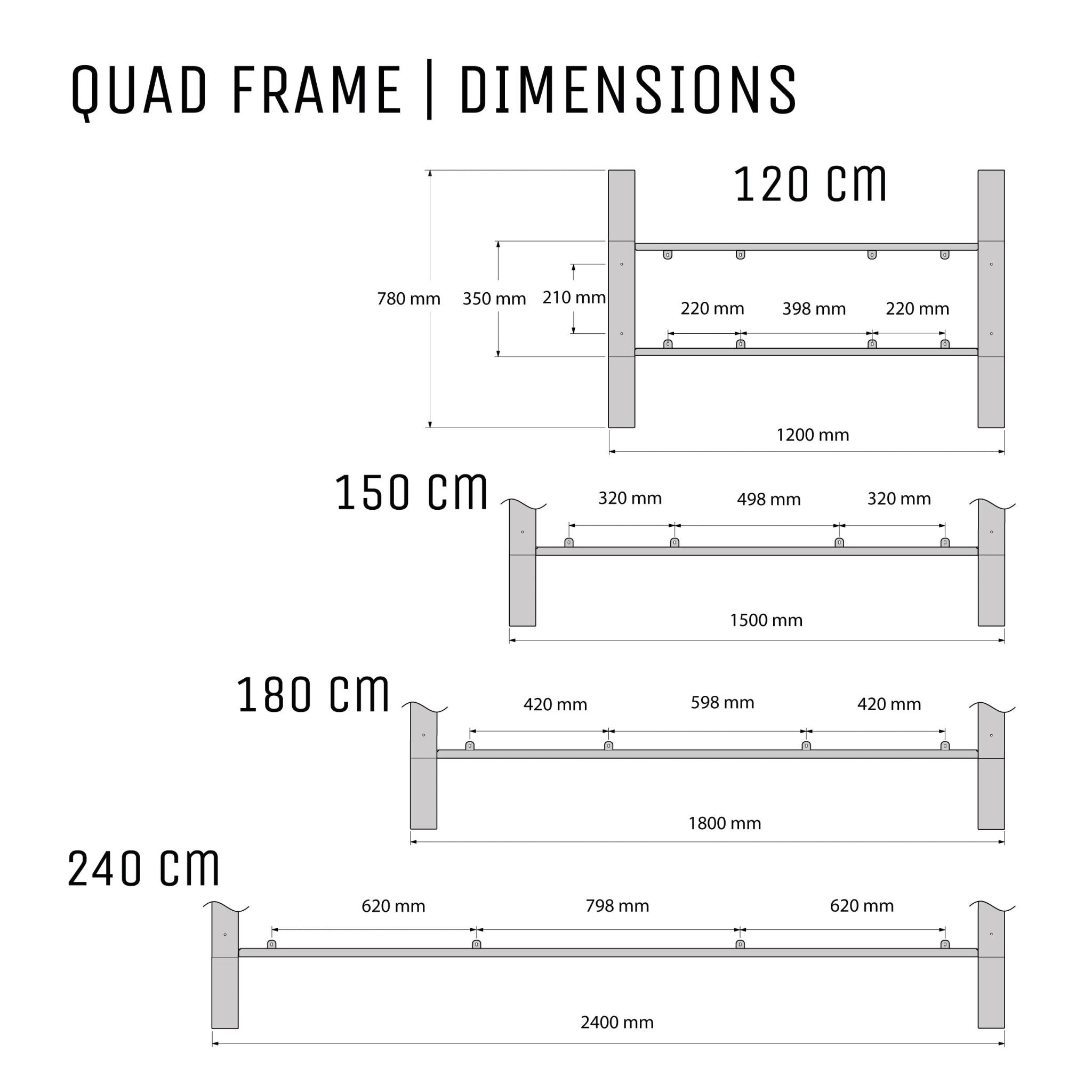 Quad Frame - The Hairpin Leg Co. Trade