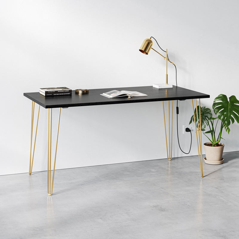 Black Ash Hairpin Table