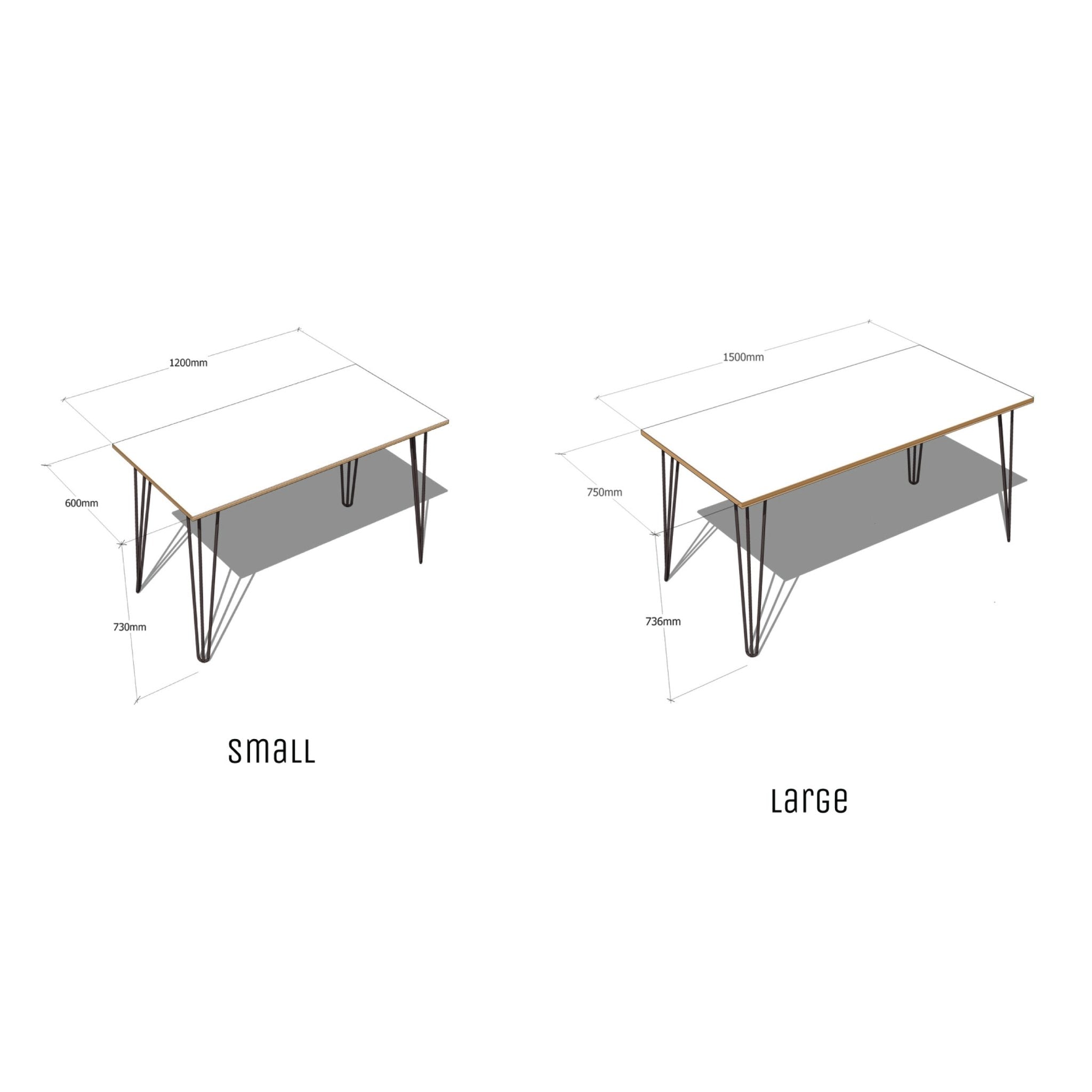 Hairpin Table (Grey) - The Hairpin Leg Co. Trade