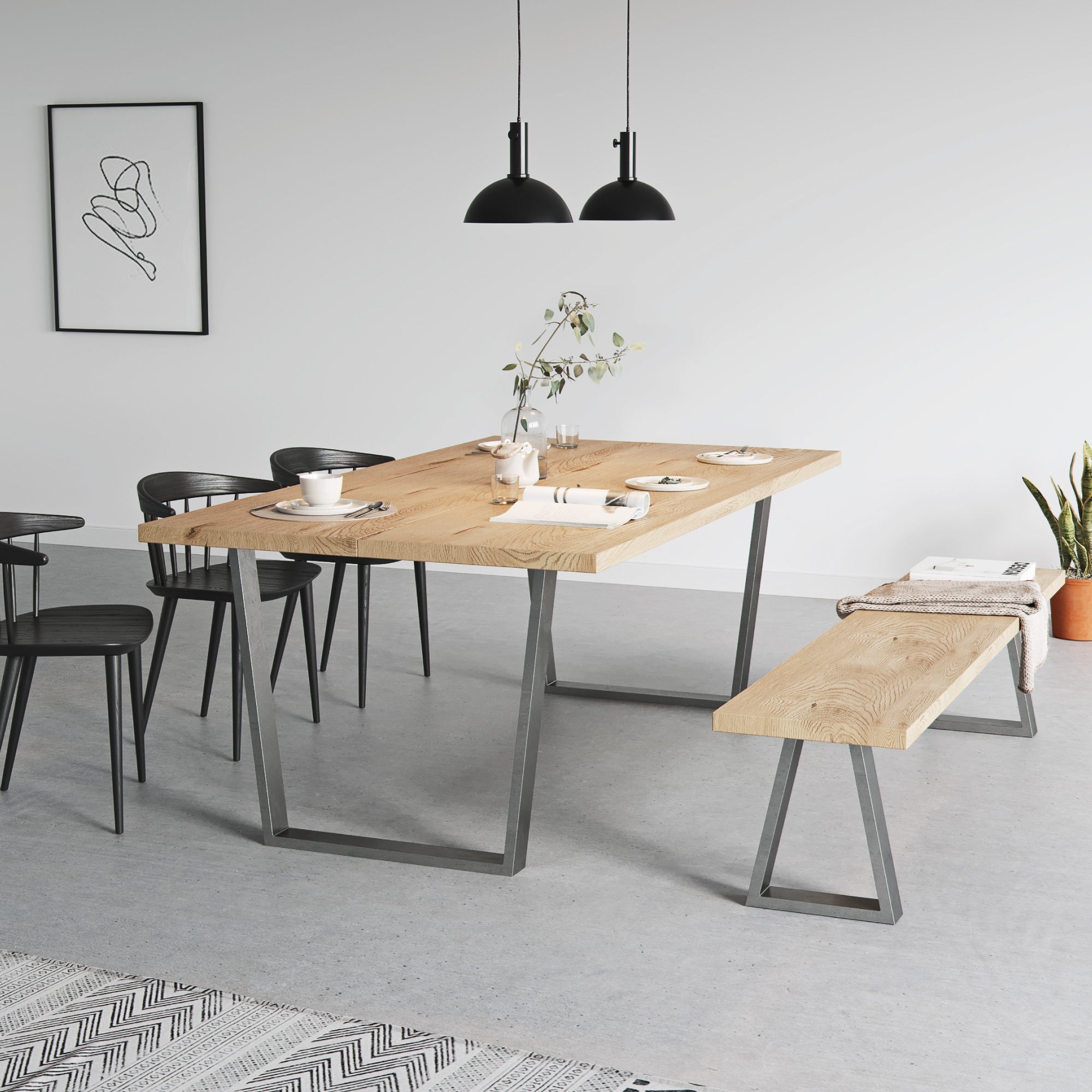 Trapezium Industrial legs - The Hairpin Leg Co. Trade